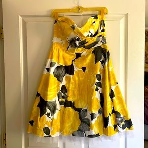 Ruby Rox size 11 strapless a-line dress lined with tulle bottom